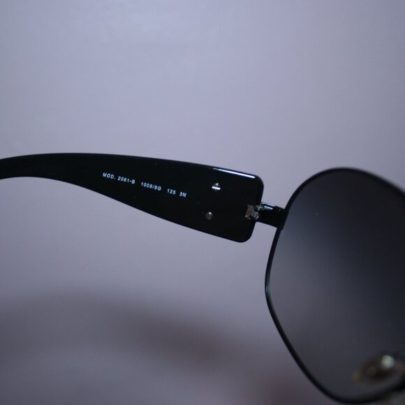 Versace MOD2061-B Oversized Aviator Monogram Sunglasses EXC main image 6